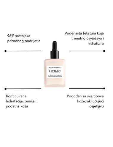 Lierac Hidratantni Losion + Lierac Hydragenist Hidratantni serum + Apivita Aqua Beelicious Hidratantna obojena krema sa SPF 30