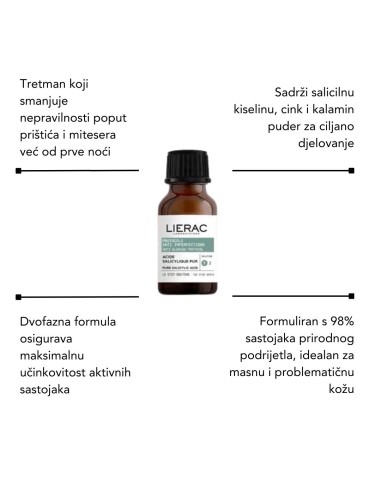 Lierac Koncentrat protiv akni i prištića + Piling protiv akni i prištića + Hydragenist Hidratantni serum