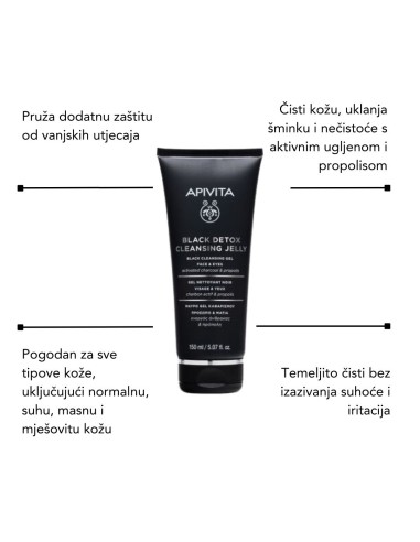 Apivita Black detox cleanser + Lierac Koncentrat protiv akni i prištića + Piling protiv akni i prištića