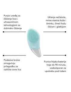 Beper ultrazvučni čistač lica +Lierac Pjena za čišćenje lica + Koncentrat protiv akni i prištića + Piling protiv akni i prištića 2