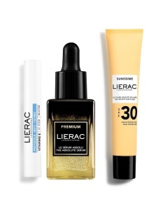 Lierac Tonirani korektivni stick protiv hiperpigmentacije SPF50 + Premium serum + Sunissime The Sun Velvet Fluid SPF 30