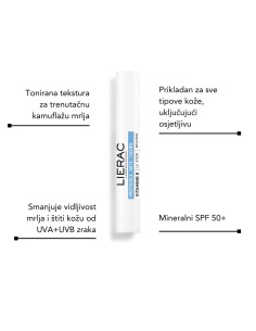 Lierac Tonirani korektivni stick protiv hiperpigmentacije SPF50 + Premium serum + Sunissime The Sun Velvet Fluid SPF 30 2