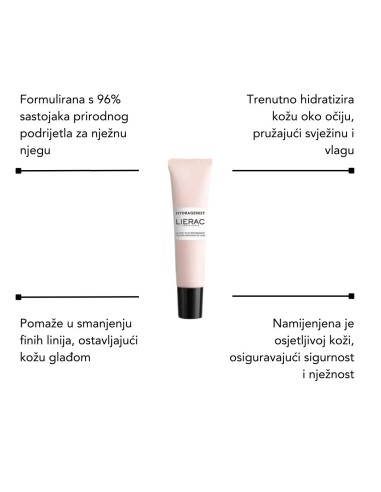 Lierac Pjena za čišćenje lica + Diopticerne fluid protiv tamnih podočnjaka + Hydragenist Hidratantni gel za područje oko očiju