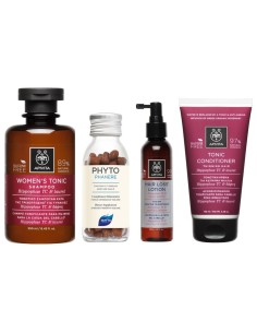 Phytophanere Kapsule + Women's shampoo with Hippophae 250 ml + Hair loss lotion + Tonic conditioner for thinning hair