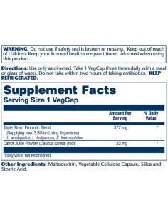 Solaray Acidophilus + Prebiotic Carrot 2