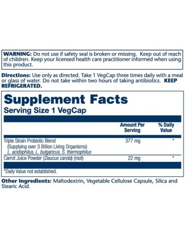 Solaray Acidophilus + Prebiotic Carrot