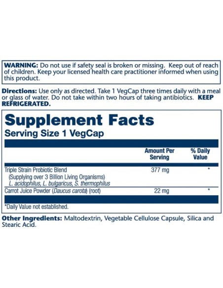 Solaray Acidophilus + Prebiotic Carrot