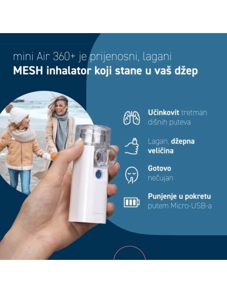 Omron Mini Air 360+ mesh inhalator