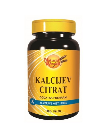 Natural Wealth Kalcijev citrat tablete, dodatak prehrani