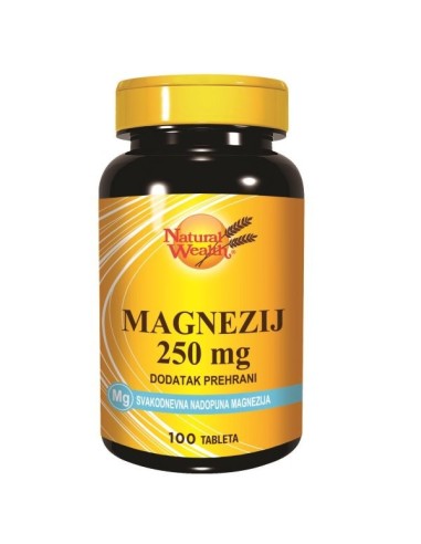 Natural Wealth Magnezij 250 mg tablete, dodatak prehrani