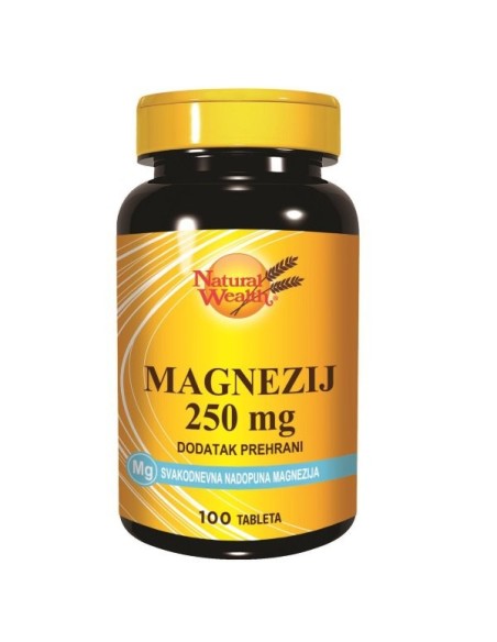 Natural Wealth Magnezij 250 mg tablete, dodatak prehrani