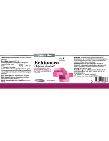 Biofarm NaturaLine Echinacea s dodatkom vitamina C kapsule