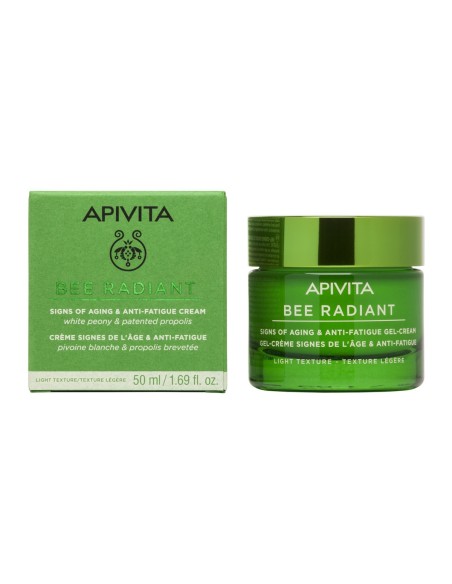 Apivita Bee Radiant gel krema lagane teksture protiv starenja i znakova umora