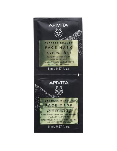 Apivita EXPRESS BEAUTY face mask green clay deep cleansing