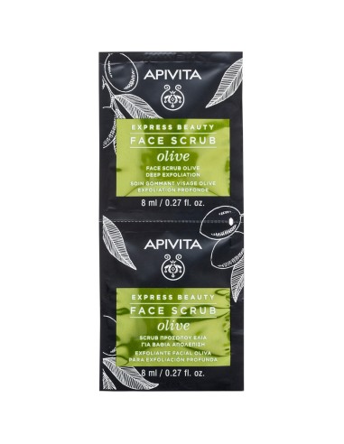 Apivita EXPRESS BEAUTY face scrub olive deep exfoliation