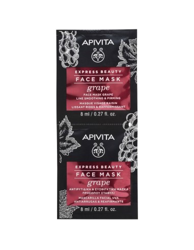 Apivita EXPRESS BEAUTY face mask grape line smoothing & firming