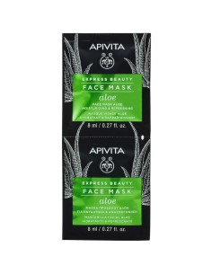 Apivita EXPRESS BEAUTY face mask aloe moisturizing & refreshing