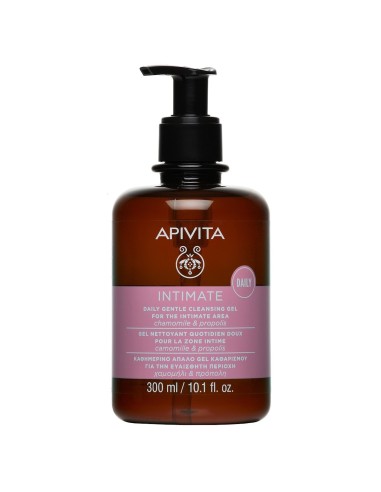 Apivita Intimate Gentle Cleansing Gel for Daily Use with chamomile and propolis