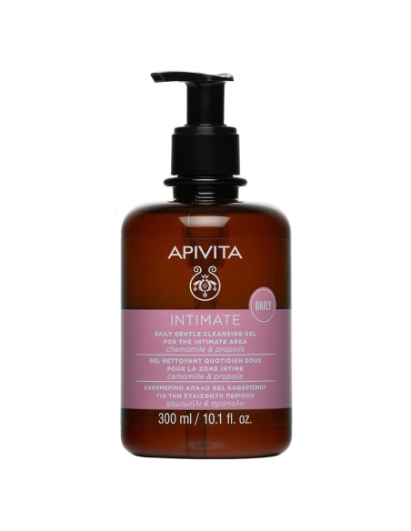 Apivita Intimate Gentle Cleansing Gel for Daily Use with chamomile and propolis