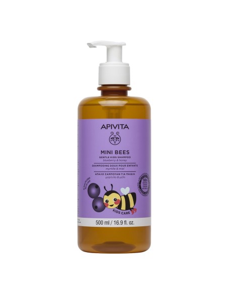 Apivita Mini Bees dječji šampon za kosu borovnica i med