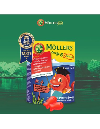Mollers Omega 3 Junior Ribice Jagoda bomboni