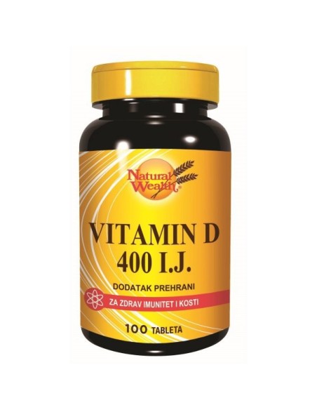 Natural Wealth Vitamin D 400 tablete