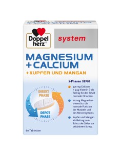 Doppelherz System Magnezij + kalcij, bakar i mangan DEPO tablete