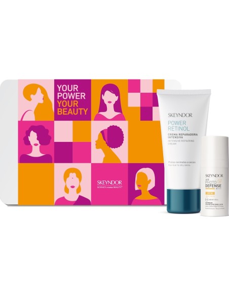 Skeyndor Power Retinol krema + Age Photo Defense SPF 50 emulzija Rejuvenating Power Duo Promo pakiranje