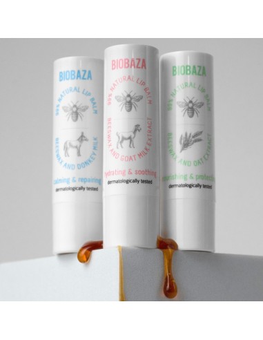 Biobaza Bees & Goats Balzam za usne