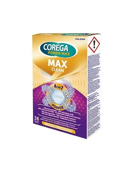Corega Max Clean Tablete za čišćenje zubnih proteza