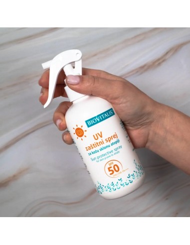 Biovitalis UV zaštitni sprej za kožu sklonu atopiji SPF 50