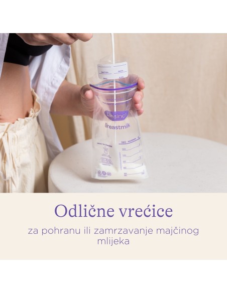Lansinoh vrećice za čuvanje i zamrzavanje izdojenog mlijeka