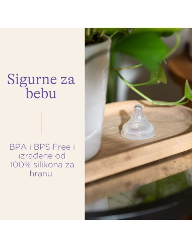 Lansinoh NaturalWave Sisač Duda za bočicu Srednji protok