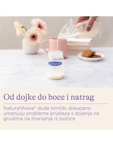 Lansinoh NaturalWave Bočica sa sisačem 240 ml