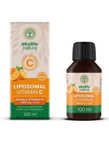 Ekolife Natura Liposomalni Vitamin C 1000mg, 100ml naranča, dodatak prehrani