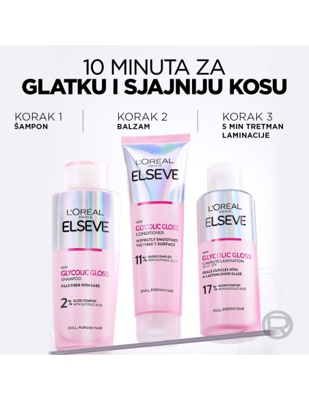 L'Oreal Paris Elseve Glycolic Gloss tretman laminacije