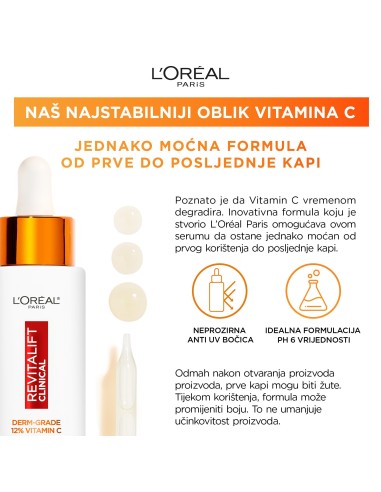 L'Oreal Paris Revitalift Clinical serum s 12% čistog vitamina C
