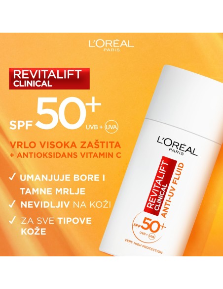 L'Oreal Paris Revitalift Clinical lagani dnevni fluid s UV zaštitom i vitaminom C