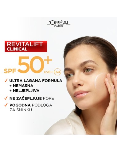 L'Oreal Paris Revitalift Clinical lagani dnevni fluid s UV zaštitom i vitaminom C