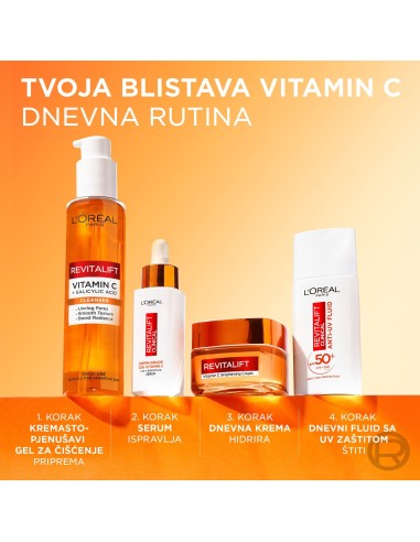 L'Oréal Paris Revitalift Vitamin C dnevna krema, 50ml