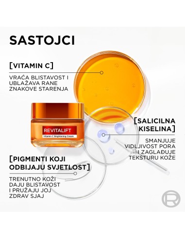 L'Oréal Paris Revitalift Vitamin C dnevna krema, 50ml