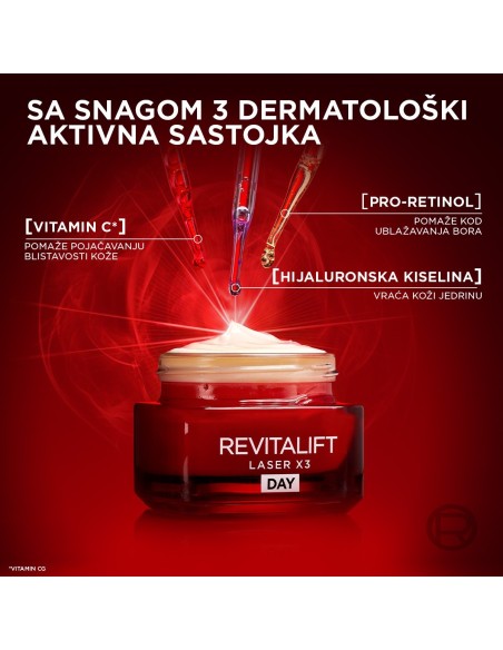 L'Óreal Paris Revitalift Laser Renew Dnevna krema protiv bora 50 ml