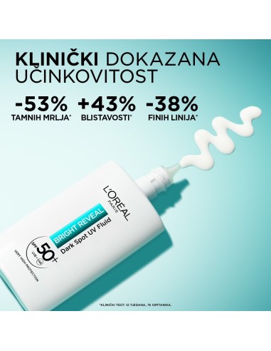 L'Oreal Paris Bright Reveal UV fluid protiv tamnih mrlja 50ml