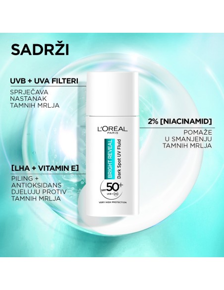 L'Oreal Paris Bright Reveal UV fluid protiv tamnih mrlja 50ml