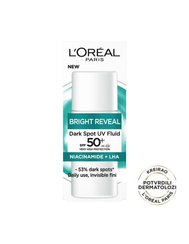 L'Oreal Paris Bright Reveal UV fluid protiv tamnih mrlja 50ml