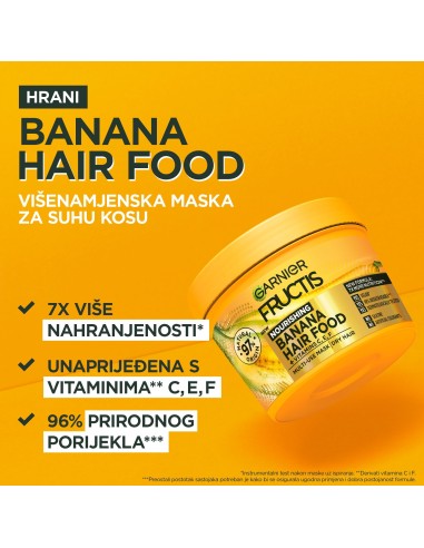 Garnier Fructis Hair Food Banana Maska 390 ml