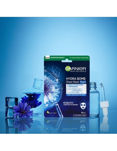 Garnier Skin Naturals Hydra Bomb Tissue Mask Night noćna maska za lice 32 g