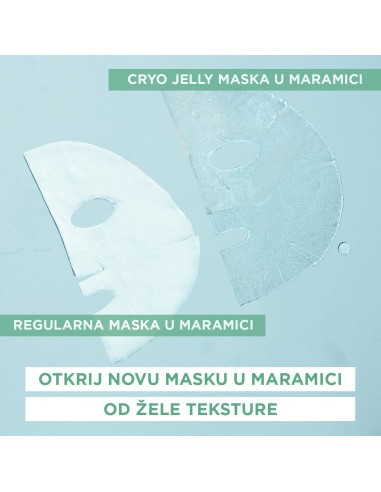 Garnier Skin Naturals Cryo Jelly gel-maska za lice obogaćena hijaluronskom kiselinom i ekstraktom krastavca