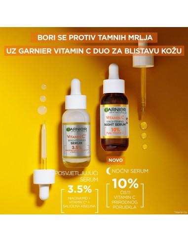 Garnier Skin Naturals Vitamin C noćni serum za blistavu kožu 30ml