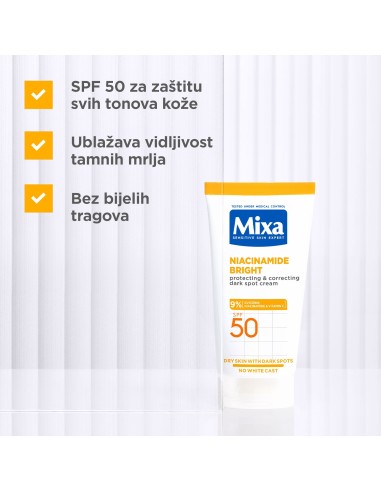 Mixa Niacinamid Višenamjenska krema protiv tamnih mrlja 50 ml